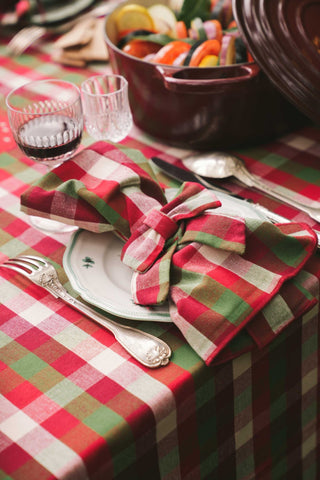 NORDIC.CHRISTMAS - Kantine Chili napkin bows - set of 4