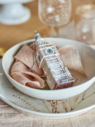 NORDIC.CHRISTMAS - London Big Ben glass ornament
