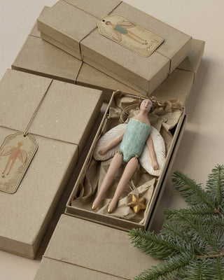 NORDIC.CHRISTMAS - Maileg Angel jumping jack with halo - Mint