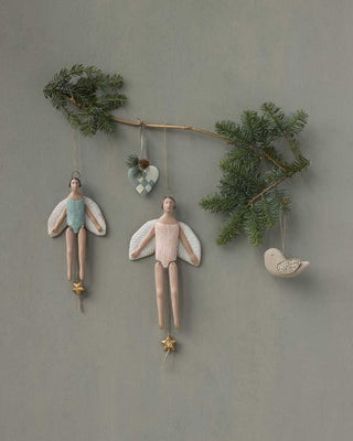 NORDIC.CHRISTMAS - Maileg Angel jumping jack with halo - Mint