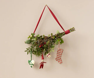 NORDIC.CHRISTMAS - Maileg Fabric ornament, Stocking - Checker