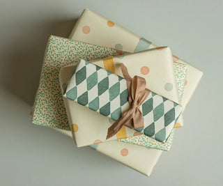 NORDIC.CHRISTMAS - Maileg giftwrap, Harlequin blue - 10 m
