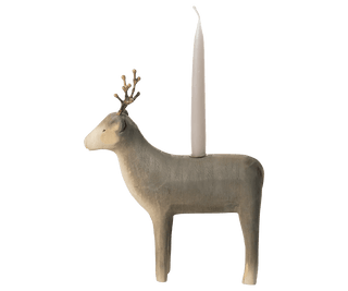 NORDIC.CHRISTMAS - Maileg medium wooden reindeer candle holder