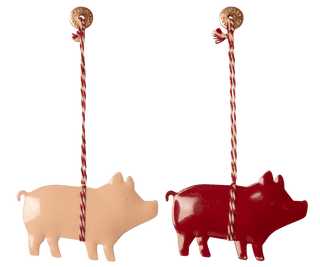 NORDIC.CHRISTMAS - Maileg metal ornament - Pigs - set of 2