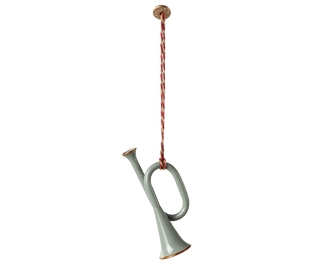 NORDIC.CHRISTMAS - Maileg metal ornament - Trumpet - mint