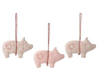 NORDIC.CHRISTMAS - Maileg Pigs fabric ornaments, set of 3