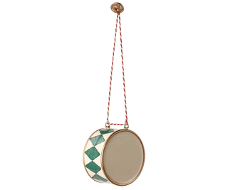NORDIC.CHRISTMAS - Maileg metal ornament, large drum - dark green