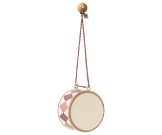 NORDIC.CHRISTMAS - Maileg metal ornament, large drum - light purple