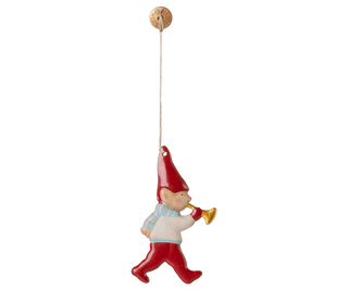 NORDIC.CHRISTMAS - Maileg metal ornament, Pixy - Trumpet