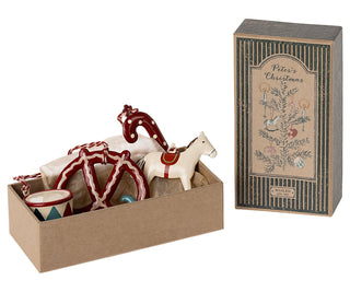 NORDIC.CHRISTMAS - Maileg metal ornament set - Peter's Christmas