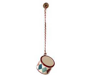 NORDIC.CHRISTMAS - Maileg metal ornament, small drum - classic red