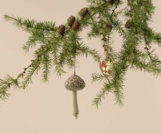 NORDIC.CHRISTMAS - Maileg mushroom ornament, Winter flower - Green