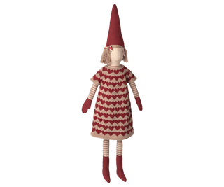 NORDIC.CHRISTMAS - Maileg Pixy girl with knitted dress - size 5