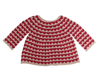 NORDIC.CHRISTMAS - Maileg Pixy Knitted sweater, Size 3 - 4 years - Hearts