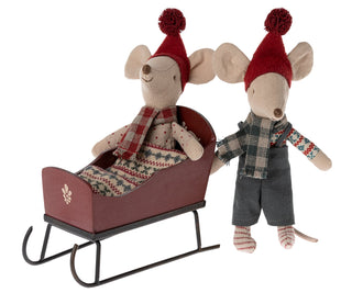 NORDIC.CHRISTMAS - Maileg red sleigh for mouse