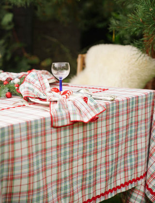 NORDIC.CHRISTMAS - Napkins Holly Red - set of 2