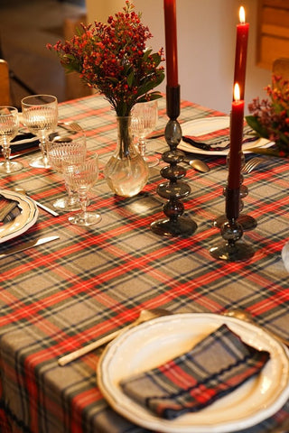 NORDIC.CHRISTMAS - Tablecloth Dundee grey