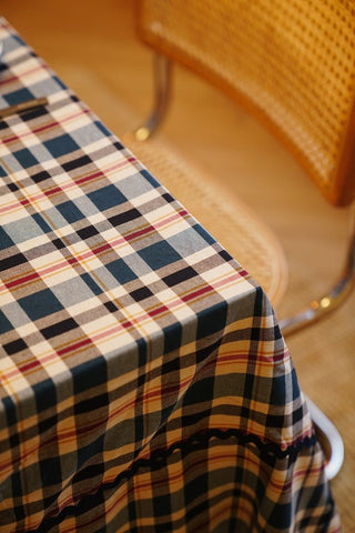 NORDIC.CHRISTMAS - Tablecloth Kinloch blue