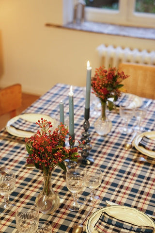 NORDIC.CHRISTMAS - Tablecloth Kinloch blue