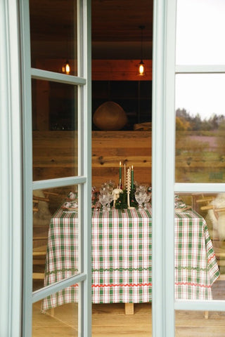 NORDIC.CHRISTMAS - Tablecloth Klee green