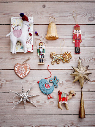 NORDIC.CHRISTMAS - Marck bird papier maché ornament