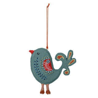 NORDIC.CHRISTMAS - Marck bird papier maché ornament