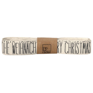 NORDIC.CHRISTMAS - Merry Christmas cotton gift wrapping ribbon