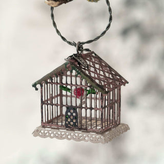 Vintage Metal Birdcage Ornament