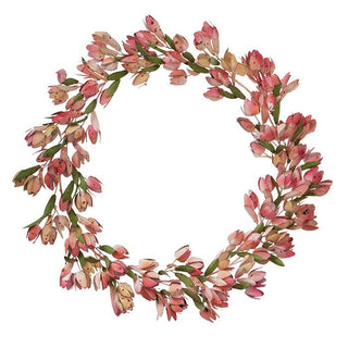 NORDIC.CHRISTMAS - Metal Tulip Wreath Blush