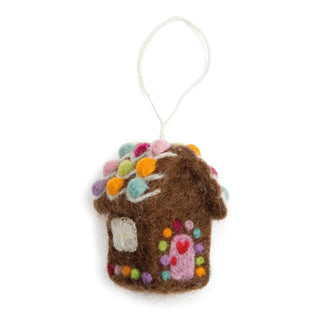 Mini gingerbread house ornament
