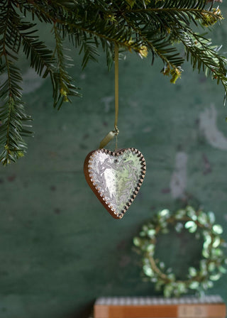 NORDIC.CHRISTMAS - Mirror heart ornament