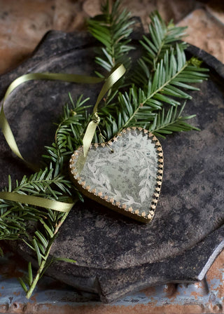 NORDIC.CHRISTMAS - Mirror heart ornament