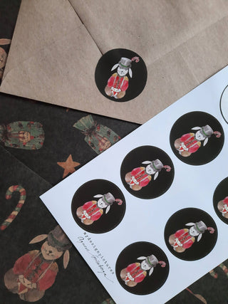 NORDIC.CHRISTMAS - Bunny Sticker Set