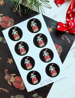 NORDIC.CHRISTMAS - Bunny Sticker Set