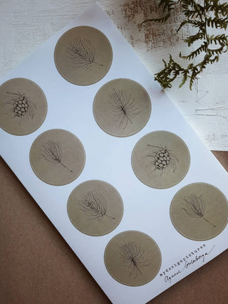 NORDIC.CHRISTMAS - Pine Sticker Set