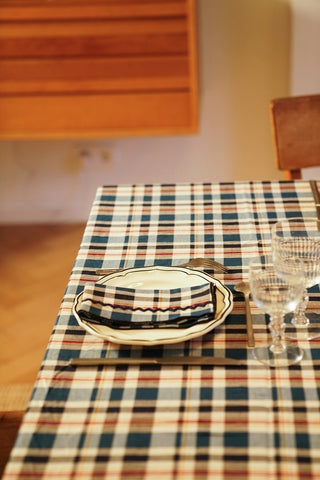NORDIC.CHRISTMAS - Napkins Kinloch blue - set of 2