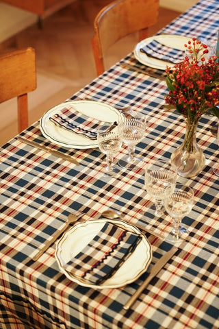 NORDIC.CHRISTMAS - Napkins Kinloch blue - set of 2