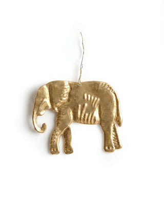 Brass Elephant Ornament