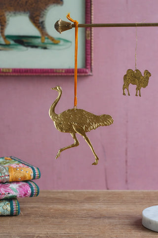 Brass Ostrich Ornament