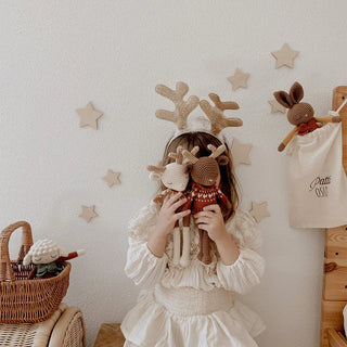 NORDIC.CHRISTMAS - Robin Reindeer - hearts sweater rouge cerise