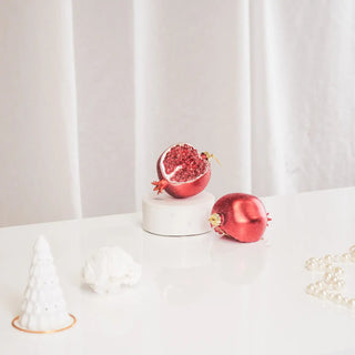NORDIC.CHRISTMAS - Pomegranate glass Christmas ornament - set of 2