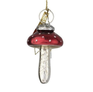 NORDIC.CHRISTMAS - Red glass mushroom