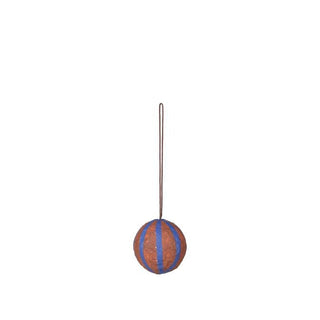 NORDIC.CHRISTMAS - Sphere caramel brown cotton pulp bauble