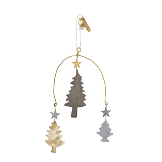 NORDIC.CHRISTMAS - Three hanging trees ornament