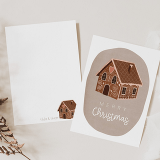NORDIC.CHRISTMAS - Tilda&Theo - Christmas card - gingerbread house