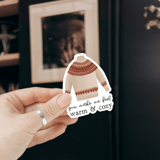 NORDIC.CHRISTMAS - Tilda&Theo - Warm & cozy sweater - vinyl sticker