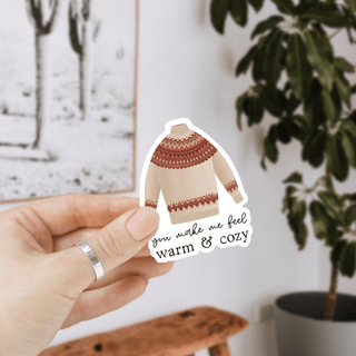 NORDIC.CHRISTMAS - Tilda&Theo - Warm & cozy sweater - vinyl sticker