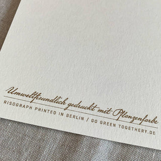 NORDIC.CHRISTMAS - Card with envelope/dove/premium natural paper/vegetable color