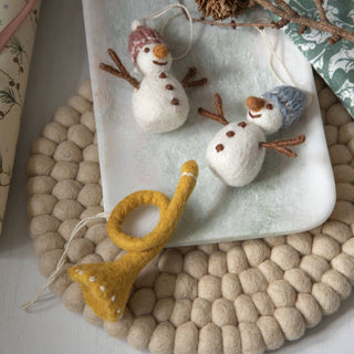 NORDIC.CHRISTMAS - Trumpet felt ornament