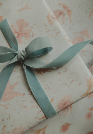 NORDIC.CHRISTMAS - Velvet ribbon - Light blue